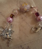 Fairy Pink Beads2 Scissorfob